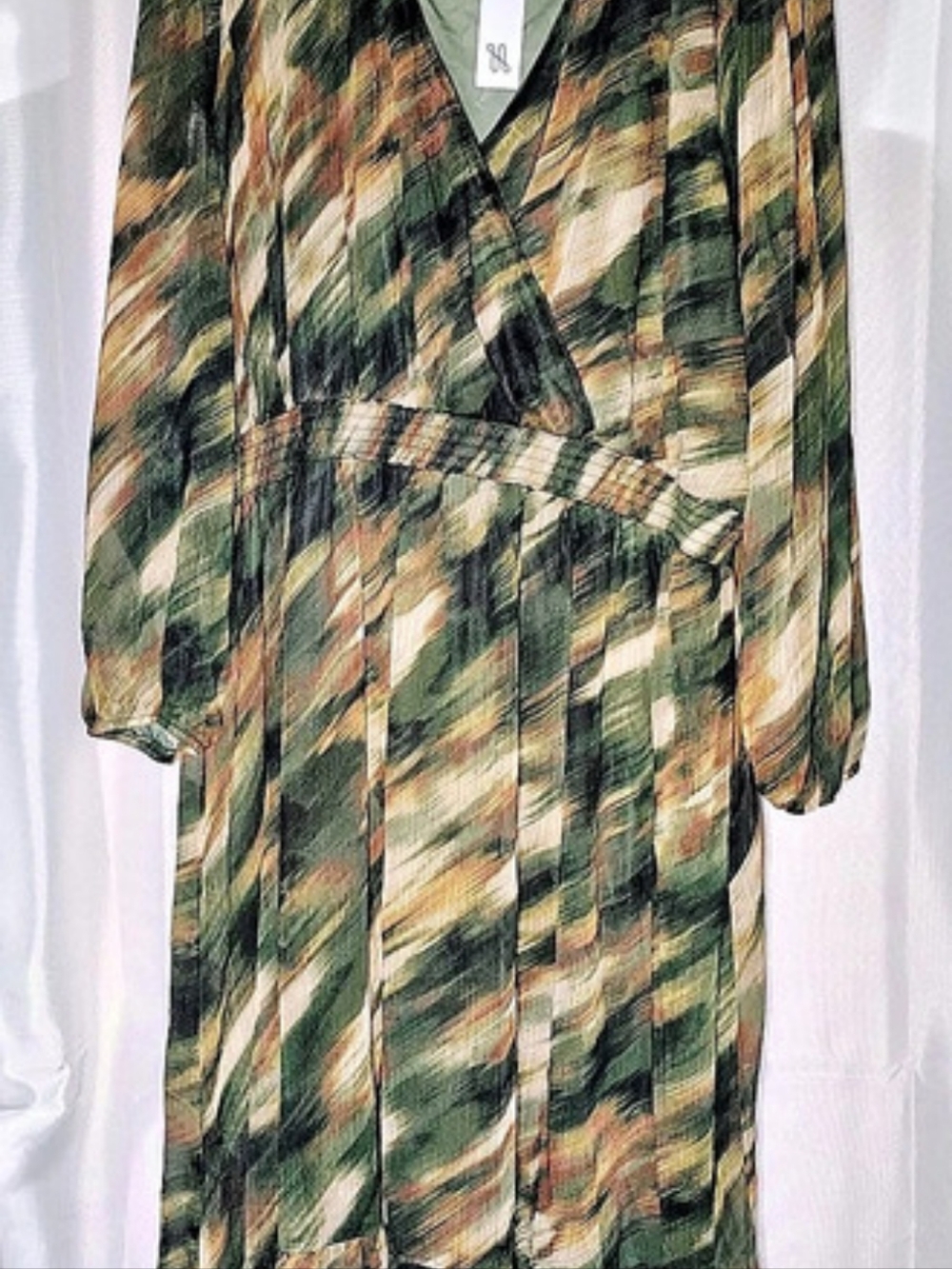 Women's Plus Size 3XL Nine Britton
Abstract Maxi Dress Green & Brown Size NWT